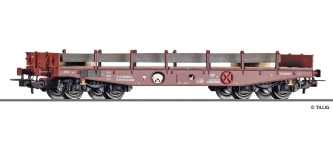 Tillig 77063 - H0 - Schwerlastwagen Rmms 3960, mit Stahlbrammen, DR, Ep. IV